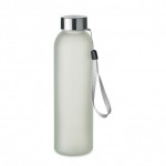Botella de vidrio para imprimir imagen con asa para colgar 500ml color blanco transparente