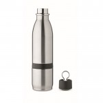 Botella térmica de acero inoxidable con vaso y tapa abatible 500ml color plateado mate septima vista
