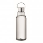 Botellas con logotipo hechas de tritán con tapa y asa de acero 800ml color transparente sexta vista