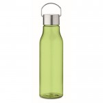 Botella reciclada RPET antifugas de colores llamativos 600ml color verde lima transparente