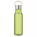 Botella reciclada RPET antifugas de colores llamativos 600ml color verde lima transparente sexta vista