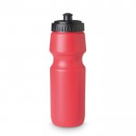 Botellas plástico con logo rojo