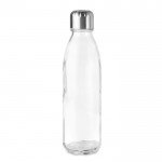 Botella cristal transparente corporativa