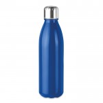 Botellas de cristal azules personalizadas