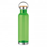Botella sin BPA corporativa verde