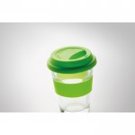 Vasos take away de cristal personalizados color verde lima quinta vista