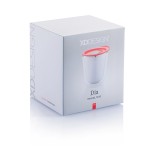 Tazas termo personalizadas compactas acero inoxidable 227ml Essential color rojo tercera vista