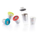 Tazas termo personalizadas compactas acero inoxidable 227ml Essential color rojo