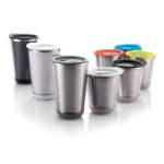 Tazas termo personalizadas compactas acero inoxidable 227ml Essential color rojo