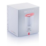 Tazas termo personalizadas compactas acero inoxidable 227ml Essential color rojo segunda vista con caja