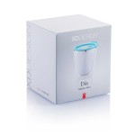 Tazas termo personalizadas compactas acero inoxidable 227ml Essential color azul claro segunda vista