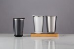 Vasos de acero inoxidable térmico de diseño moderno 350ml Trendy color negro vista de ambiente