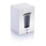 Vasos de acero inoxidable térmico de diseño moderno 350ml Trendy color negro segunda vista con caja