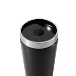 Vasos térmicos personalizados de acero con interior de PP 350ml Spot color negro segunda vista