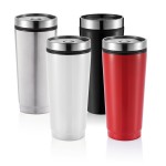 Vasos térmicos personalizados de acero con interior de PP 350ml Spot color blanco vista general