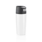 Vasos termo impresos con apertura de un toque 300ml Original color blanco