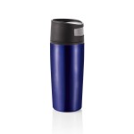 Vasos termo impresos con apertura de un toque 300ml Original color azul oscuro
