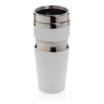 Vasos térmicos de acero y plástico con diseño ergonómico 350ml Contour color blanco