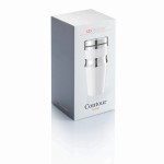 Vasos térmicos de acero y plástico con diseño ergonómico 350ml Contour color blanco cuarta vista