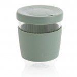 Vaso takeaway personalizable de borosilicato y 360ml Ukiyo color verde menta