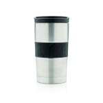 Tazas de café para llevar con logo color plateado tercera vista
