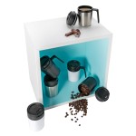 Tazas térmicas personalizadas muy pequeñas y compactas 160ml Coffee color blanco