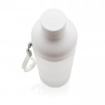 Botella de tritán con cuerpo dividido color blanco sexta vista