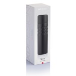 Termos personalizados de acero con diseño moderno 500ml Modern color negro segunda vista con caja