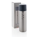 Termos personalizados de acero con diseño moderno 500ml Modern color gris vista con caja