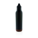 Botellas reutilizables con base de corcho color negro tercera vista