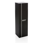 Termo corporativo grande con cubierta antidesgaste 1L Swiss Peak Large color negro segunda vista con caja