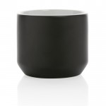 Taza de cerámica de diseño moderno color negro tercera vista