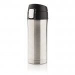 Termo reciclado de acero inoxidable con cierre seguro 300ml Eco Roiboos color plateado