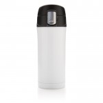 Termo reciclado de acero inoxidable con cierre seguro 300ml Eco Roiboos color blanco segunda vista