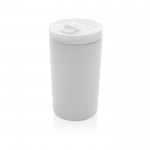 Taza termo de materiales reciclados con cierre antigoteo 300ml Vaccum color blanco