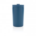 Taza termo de materiales reciclados con cierre antigoteo 300ml Vaccum color azul cuarta vista
