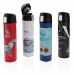 Termo de acero inoxidable con tapa de cierre seguro 450ml Exclusive color azul
