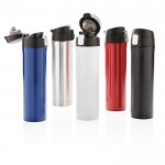 Termo de acero inoxidable con tapa de cierre seguro 450ml Exclusive color azul vista general