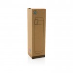 Termo de acero inoxidable con tapa de cierre seguro 450ml Exclusive color azul segunda vista con caja