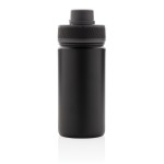 Botella deportiva con función termo color negro cuarta vista