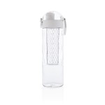 Botella para agua con infusor de frutas color blanco cuarta vista