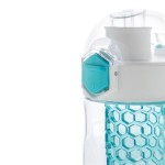 Botella para agua con infusor de frutas color turquesa quinta vista