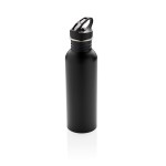 Botella personalizada de acero con boquilla color negro