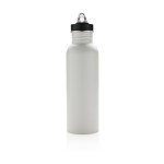 Botella personalizada de acero con boquilla color blanco segunda vista