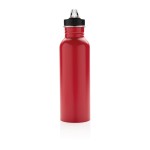 Botella personalizada de acero con boquilla color rojo segunda vista