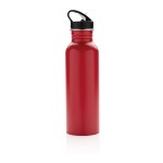 Botella personalizada de acero con boquilla color rojo cuarta vista