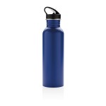 Botella personalizada de acero con boquilla color azul quinta vista