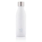 Botella con esterilizador UV-C color blanco vista con logo