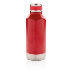 Botella con función termo y placa para logo color rojo tercera vista