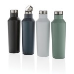 Botellas de acero de diseño moderno color blanco vista general
